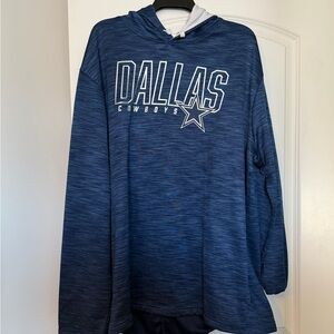 Men's Fanatics Heather Navy Dallas Cowboys Hook and Ladder Pullover Hoodie